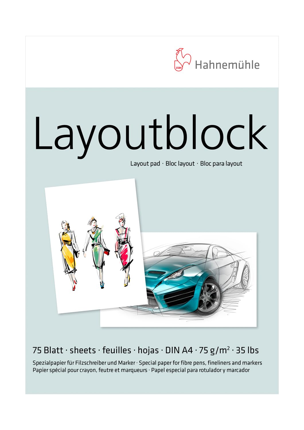 Hahnemühle 10625040 Layout Pad A4 75 g