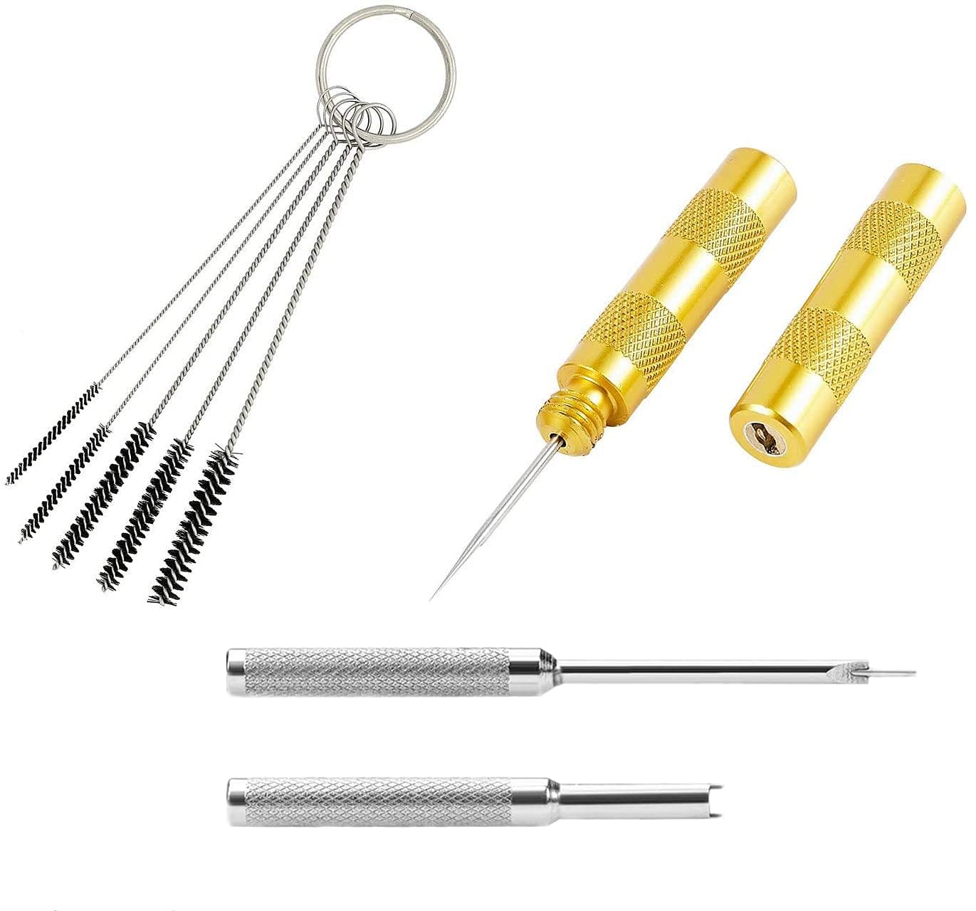 Rosemary Airbrush Cleaning Repairing Set Airbrush Cleaning Kit Includes 3 Different Upgraded of Airbrush Repair Tool,5 Different Diameters Brushes