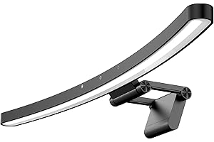 MELIFO Curved Monitor Light Bar for Curved Monitor,E-Reading LED Monitor Light with 3 Color Temperature Modes Stepless Dimming,Monitor Lamp with USB Powered for Work and Office (GJS-D011)