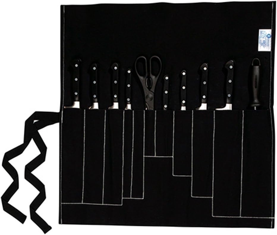 Farringdon 11 Pocket Knife Roll/Wallet Black, 57.5 x 32