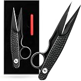 MXHLXRMP Upgrade Sewing Scissors Microcrystalline Steel Shears (Black) | Stainless Steel Premium Tailor Scissors Thread Snips Trimming Nipper for Gift Wrapping Yarn Sewing Supplies.
