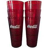 Supply Depot coca cola Restaurant Red Plastic Tumblers 24oz