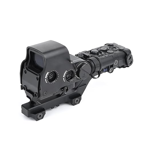 Red Dot Sight Riser Mount & Spacer Combo - Fits T1/T2 Footprint & 20mm Pic Rails, Adjustable Height, Aluminum