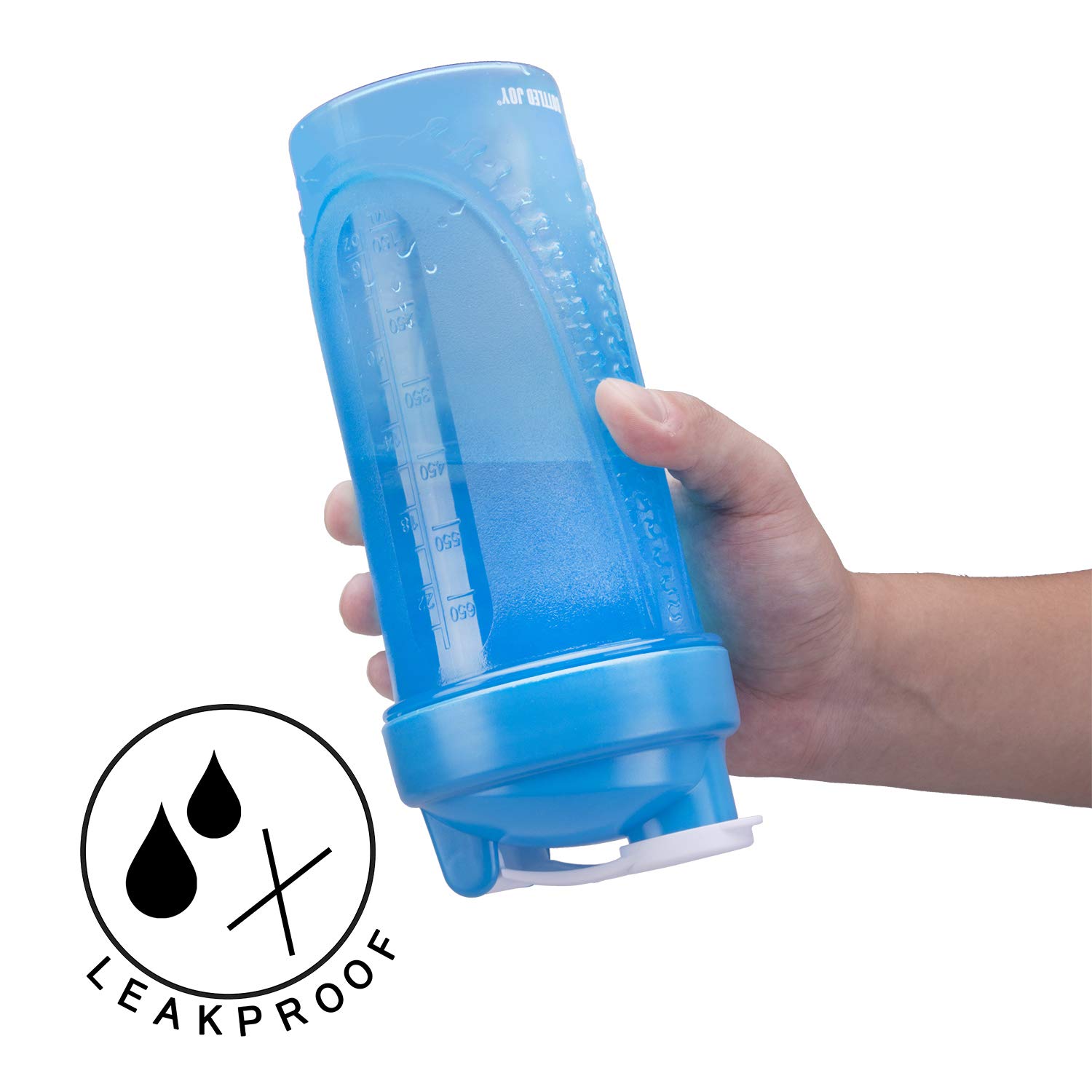 BOTTLED JOY Water Bottle, Protein Shaker Bottle with Mixer Ball BPA