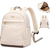 TENSTAR Mini Backpack for Women Stylish Convertible Back Pack Purse, Light Weight Daypack Purses Daily Backpack Cute Bookbag for College Travel, Apricot