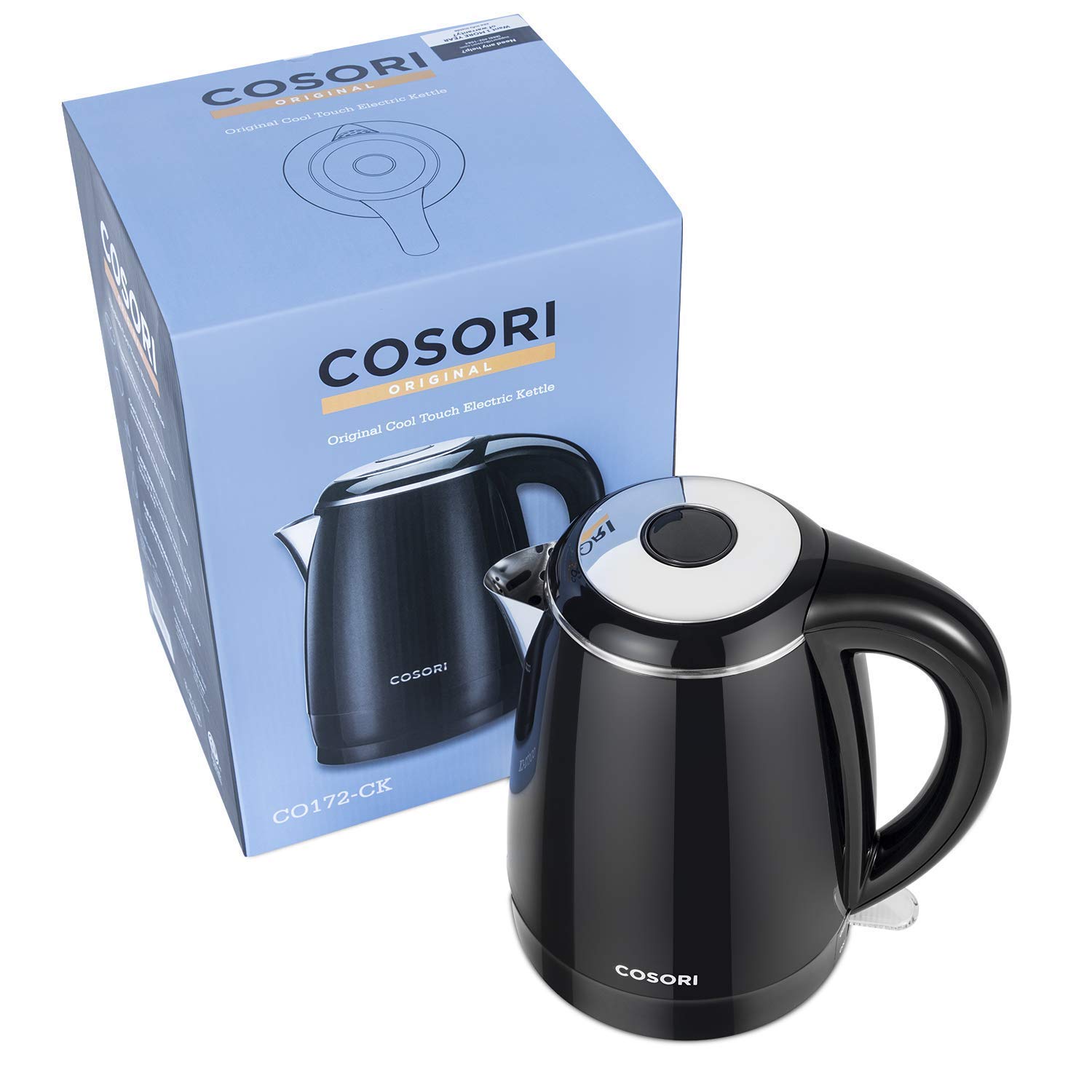 COSORI Electric Kettle(BPA Free), 1.8 Qt Double Wall 304 Stainless