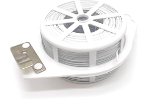 Zeromall 656ft (200m) Twist Ties, Garden Plant Ties with Cutter, Reusable Multifunctional Plant Ties, Fixing Vines Plant Support for Gardening Home Office(White)