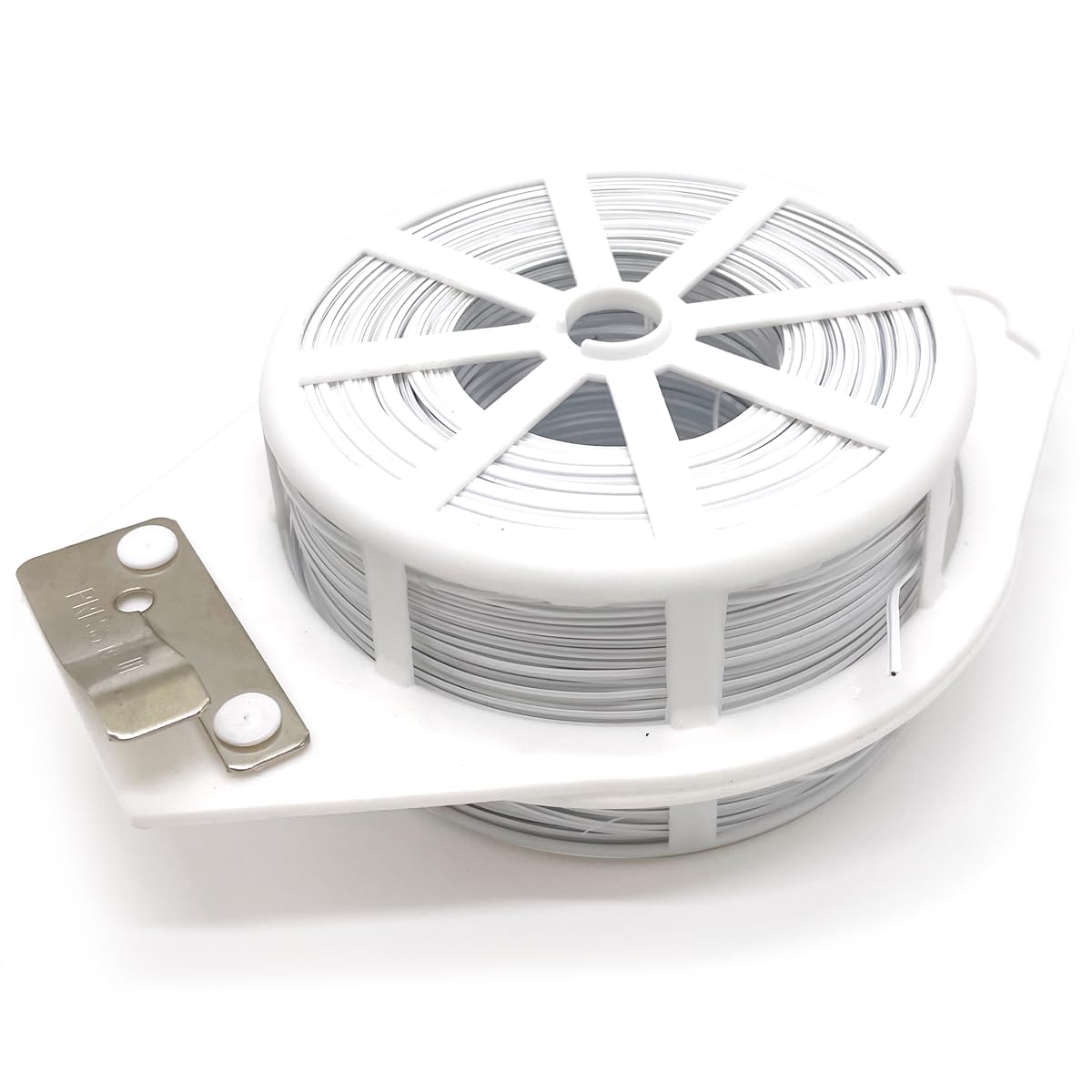 Zeromall 656ft (200m) Twist Ties, Garden Plant Ties with Cutter, Reusable Multifunctional Plant Ties, Fixing Vines Plant Support for Gardening Home Office(White)