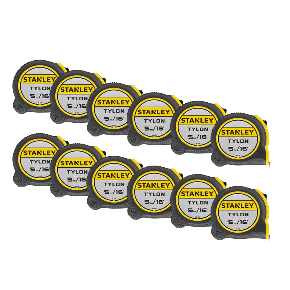Stanley 5m Tylon Tapes - Tray of 12-1-30-696
