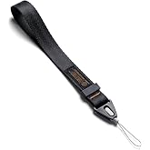 Ringke Hand Strap [Phone Wrist Strap] Designed for Camera Strap and Phone Strap, Adjustable Sturdy Universal Lanyard Compatible with Camera and Phone Case - Black