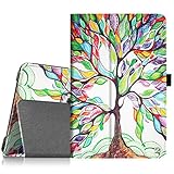 Fintie Microsoft Surface 3 Case - Premium PU Leather Folio Stand Cover with Stylus Holder for Microsoft Surface 3 10.8-Inch Windows Tablet (Not Fit Surface Pro 3 12-Inch), Love Tree
