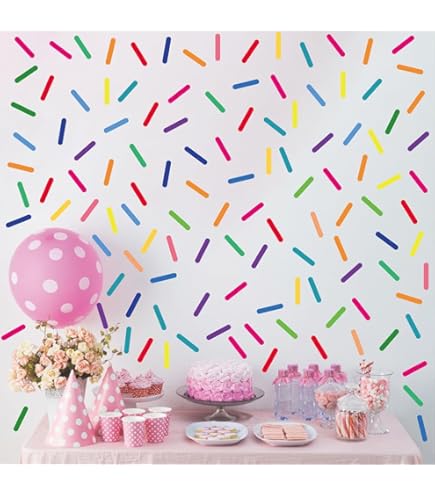 Bright Confetti Sprinkles Wall Decals (1 Inch X 5 Inch...