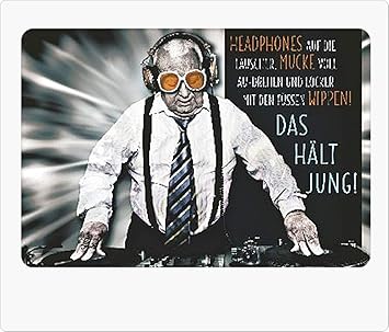 Depesche Lustige Sprüche Karten Undercover 008e Headphones Auf