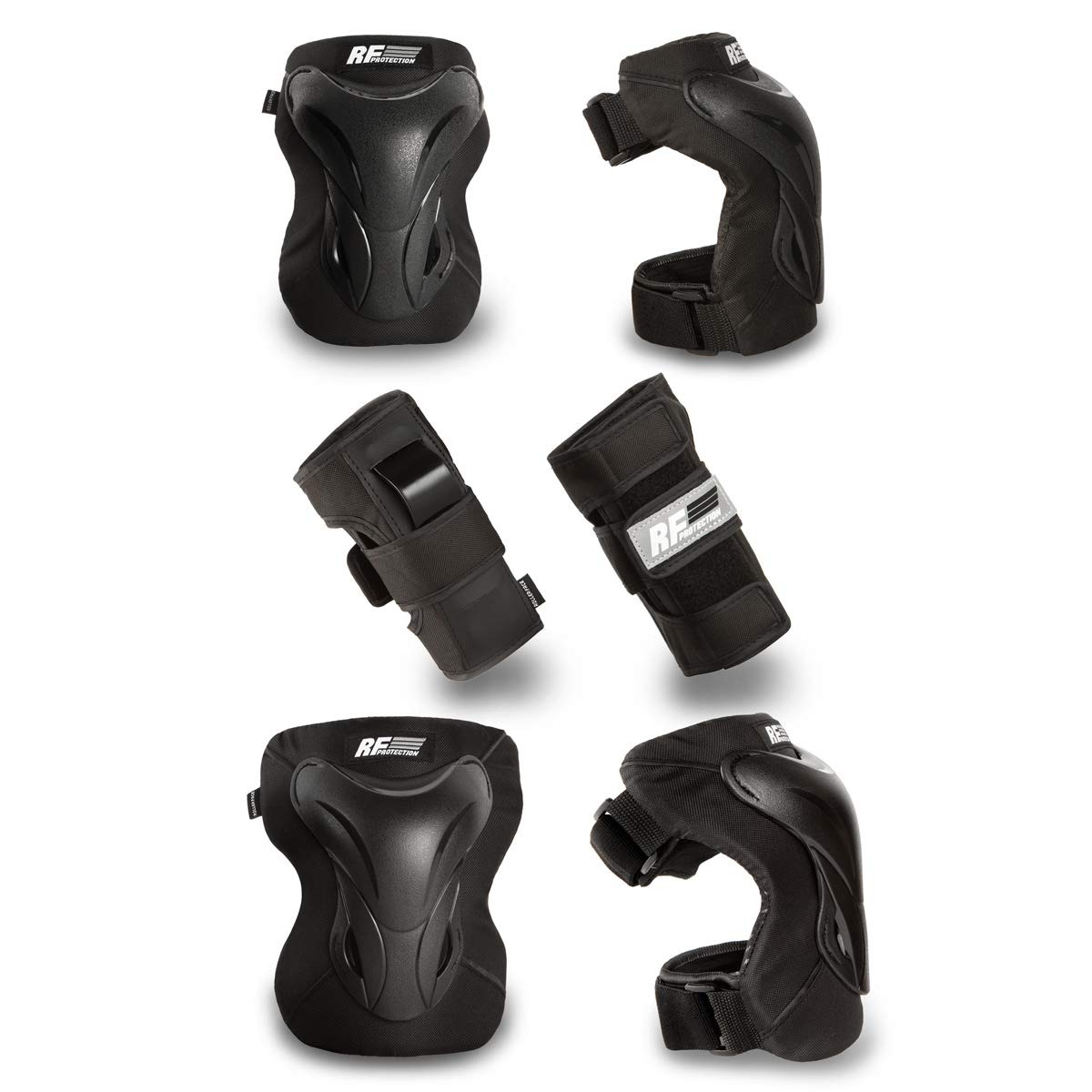Rollerface Protective Gear Pro-Performance Knee pads, elbow pads and wrist guards Unisex for Multi Sports Scooter, Skateboarding, Biking, Roller Skating, Inline Skating, 3 in 1: Industrial & Scientific