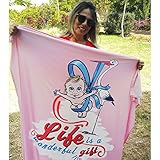 Baby Girl or Boy Blanket - Photography Background Prop Infants & Toddlers/Creative Backdrop for Baby Pictures- Swaddle Blanket Photo Props Shoots in Pink Great for Newborns