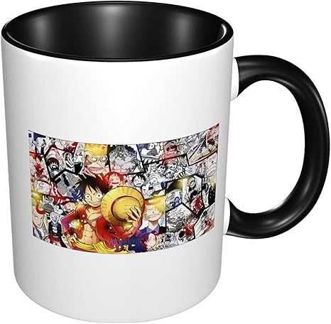 Amazon Co Jp One Piece ワンピース カップ 柄付き 食器 陶磁器 雑貨 グッズ 個性 贈り物 ギフト オフィスマグカップ コーヒーカップ 電子レンジ対応可 おしゃれ 大きめ 人気 アニメ キャラクター グッズ 雑貨 大容量 ３３０ml ホーム キッチン