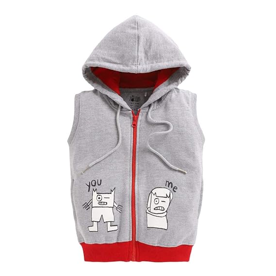 cotton sleeveless hoodie