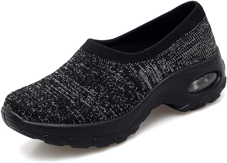 GZTEESER Platform Casual Slip on Sock Sneakers for Womens Comfortable Mesh Walking Shoes