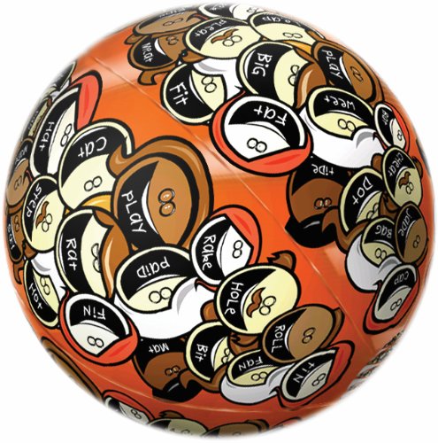 American Educational Vinyl Clever Catch Toss N' Talk Word Fun Ball, 24" Diameter (795721130128)