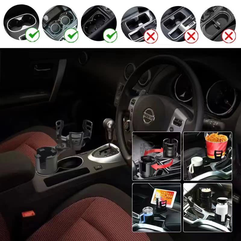 New Upgraded Cup Holder Expander for car 2 in 1 Multifunctional Car Cup