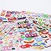 Kids Stickers (1200+ count) Bezgar 3D Puffy Stickers for Children✮ Kids✮ Scrapbooking, 20 Different Sheets, Including Animals, Cars, Trucks, Airplane, Ship, Letters, Numbers, Pets and Tons More!