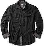 CQR Men's Flannel Button Down Shirts, Soft Cotton
