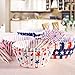 4th of July Decorations Cupcake Toppers with Liners, Patriotic Decorations Party Supplies Independence Day Party Supplies -200 Piece