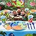 Juvale 144 Piece Kids Dinosaur Birthday Party Supplies with Plates, Knives, Spoons, Forks, Cups, and Napkins (Serves 24) - Dinosaur Birthday Decorations
