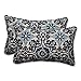 Pillow Perfect - 586670 Outdoor/Indoor Woodblock Prism Lumbar Pillows, 11.5