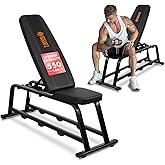 SQUATZ Adjustable Bench for Home Gym - Versatile Weight Bench for Men & Women - Ergonomic Workout Bench for Bench Press & Ful
