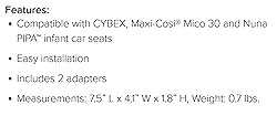 Cybex Gazelle S Car Seat Adapter for