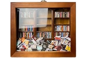 Srutueo Anxiety Bookshelf Shake Your Anxiety Bookshelf Decoration Book Lover Christmas Ornaments Miniature Book