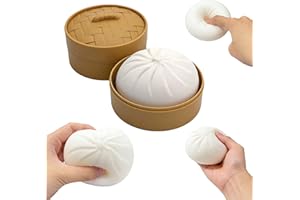 Aglacynorath Dumpling Squishy, Giant Dumpling Box, Colorful Stretchy Decompression Sensory Toy, Soft Squeeze Decompression Do