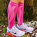 BLITZU Calf Compression Sleeve for Women and Men, Shin Splint Sleeves for Varicose Veins, Nursing, Pregnancy, Running, Footless Compression Socks Support for Calf Muscle Pain Relief Pink L-XL