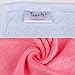 Taprilt Bamboo Rayon Washcloths, Face Cloths, Suitable for Kids, Set of 10, (Pink, Yellow, Green, Blue, Rose)