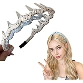 LUKLUKTAISUN 2026 U Shape Fashion Comb Headband, High Cranium Hair Comb for Women, Reversible Korean Hair Bands for Women,Polka dots Headband Gifts for Teen Girls(2PCS,Green+White)