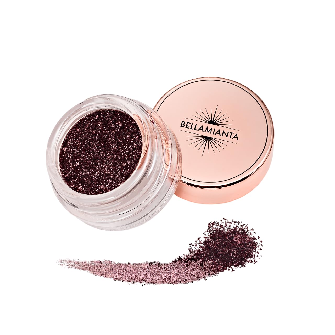 Bellamianta Magma Fusion Eyeshadow Pots (Umber), Long Lasting Colour, Eye Makeup, Buttery, Weightless Finish, Easy Blending, Cool Brown Undertones With Purple Shimmer, Pigmented Shine