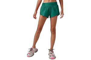 MCEDAR Girls Athletic Shorts with Liner, Quick-Dry Lightweight Active Workout Sports Running Shorts with Zip Pocket