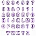 HOOMIL Alphabet Number Cutter Set Cut Outs Molds with Handle for Fondant Cake Biscuit Cookie (40-Piece Set)