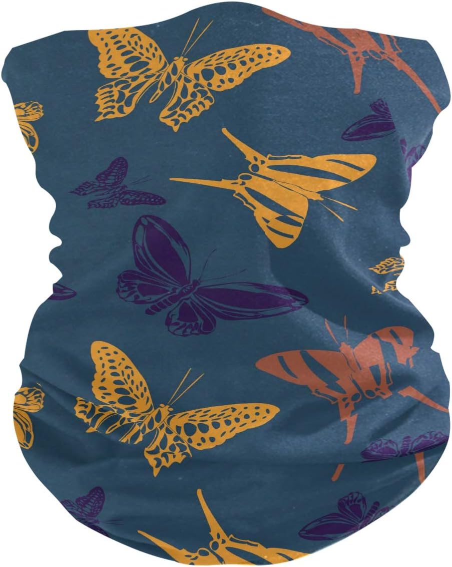 XZY Home Bandana Face Mask Neck Gaiter Scarf Headwear Balaclava for UV Sun Dust Wind Protection Seamless Cycling Magic Headband for Men Women Butterfly 5011185