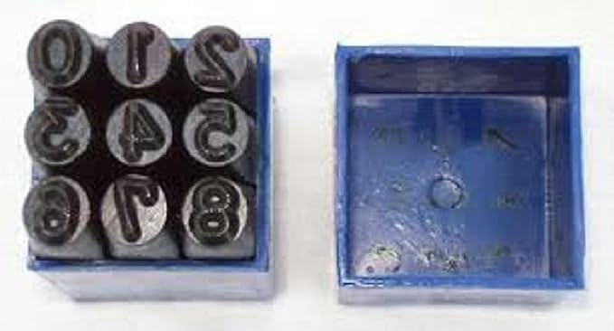Keshav Number Punch Set of 9 PCS - 12 MM