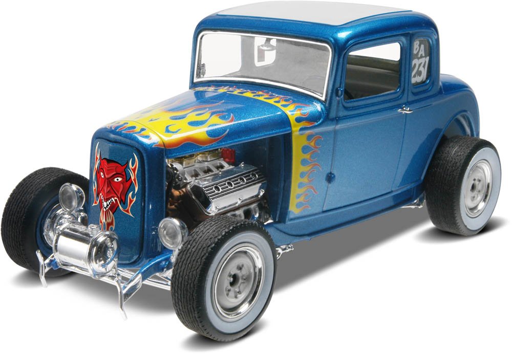 Revell Monogram RVM4228 32 Ford 5 Window Coupe, Multi Colour