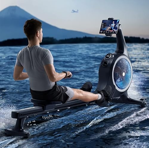 Merach Rowing Machine, Bluetooth Electric Magnetic Rower Machine