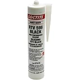 Loctite 495074 Sealant, Black RTV 598, Silicone, 300 ml Cartridge, Each