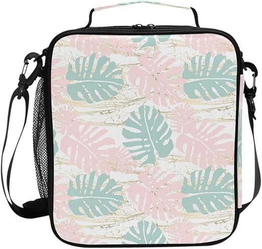 pastel pink lunch box