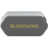 Blackwing Two-Step Long Point Pencil Sharpener, German Steel, Grey