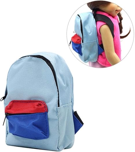 Comaie Puppen Schulrucksack Linda Riemen Dobles Rucksack Madchen Puppe Sicherheitstasche Kind Kleiner Rucksack Plusch Spielzeug Plusch Weich Schultute Langlebig Doppelschulter Reissverschluss Blau Amazon De Kuche Haushalt