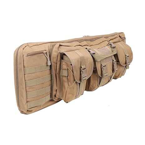 LUVODI Waffentasche Gun Bag Futteral Gewehrtasche mit Doppelfach & 3 Große Zubehör Beutel 100 X 30 cm