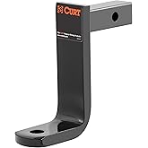 CURT 45028 Class 1 Trailer Hitch Ball Mount, Fits 1-1/4-Inch Receiver, 2,000 lbs, 3/4-Inch Hole, 6-Inch Drop, 4-5/8-Inch Rise