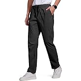 FREE SOLDIER Men's Elastic Waist Lightweight Water Resistant Quick-Dry Hiking Outdoor Casual Sweatpants Pants